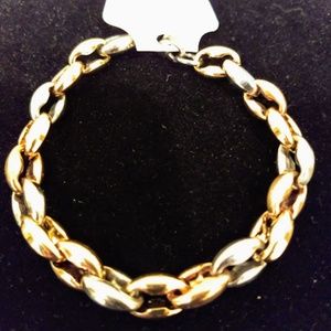 Men's Stainless Steel Tri-Color Rope Bracelet-9"